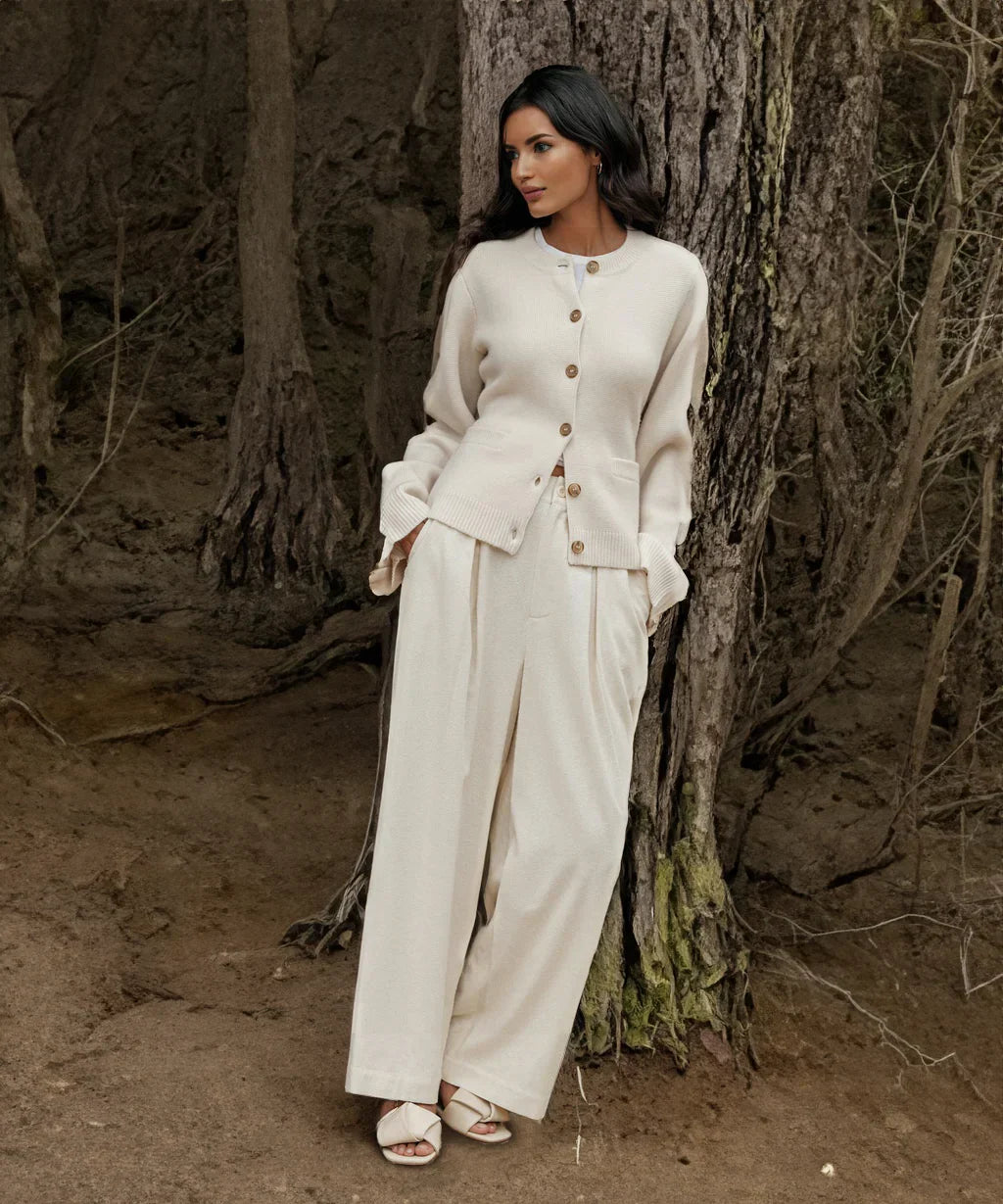 Zayden | Women's Knitwear Textured Rib Pattern