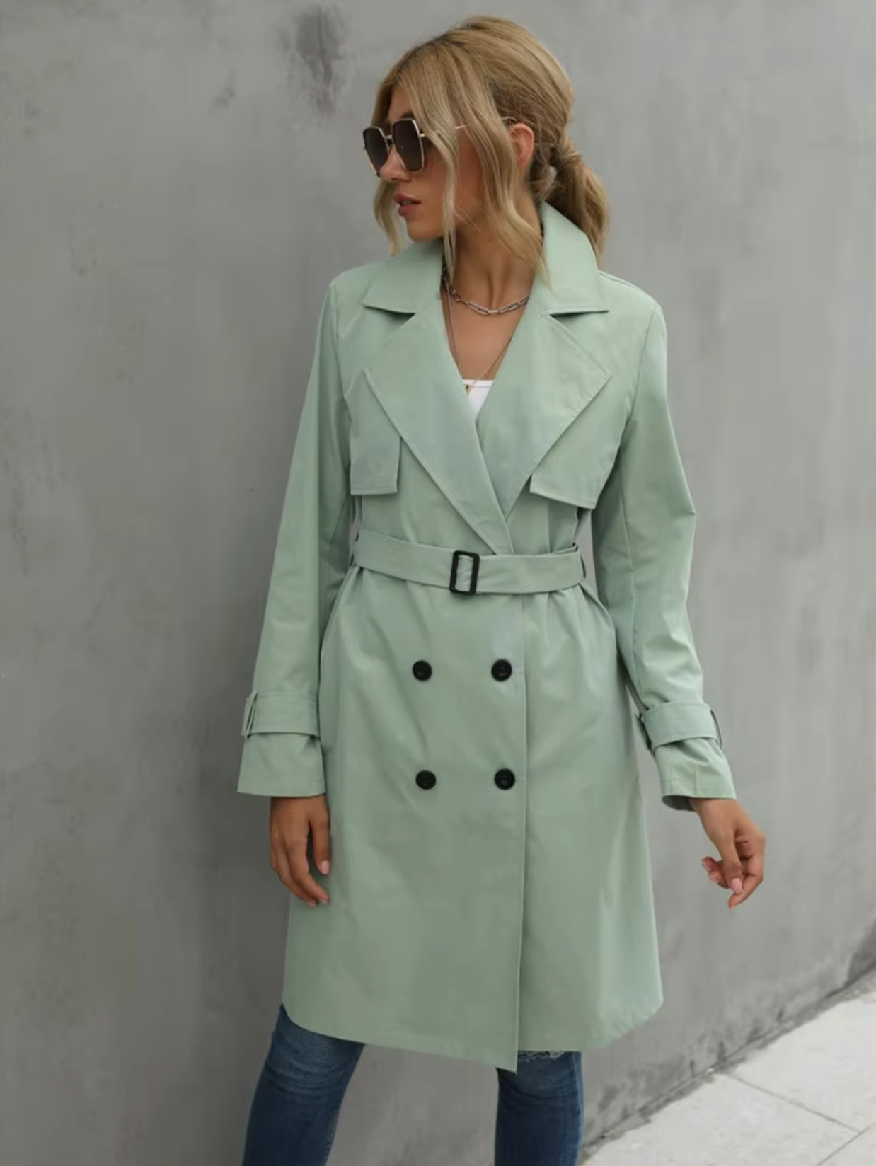 Wyler | Women's Trench Coat Lightweight Layering Cut