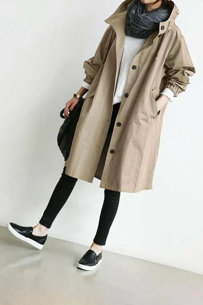 Kelton | Women's Trench Coat Streamlined Fitted Profile