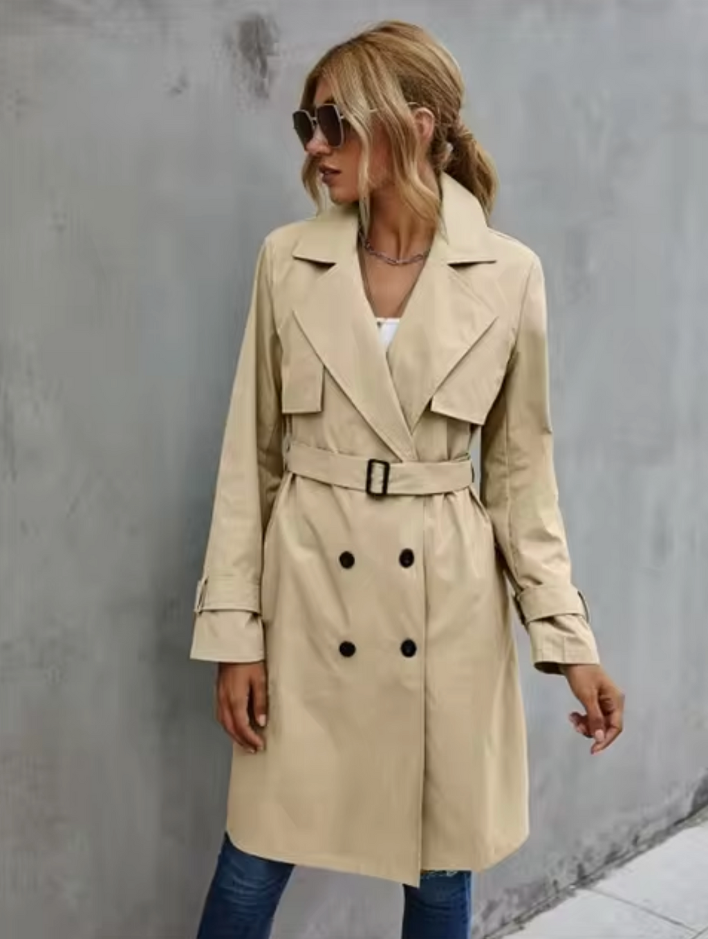 Wyler | Women's Trench Coat Lightweight Layering Cut