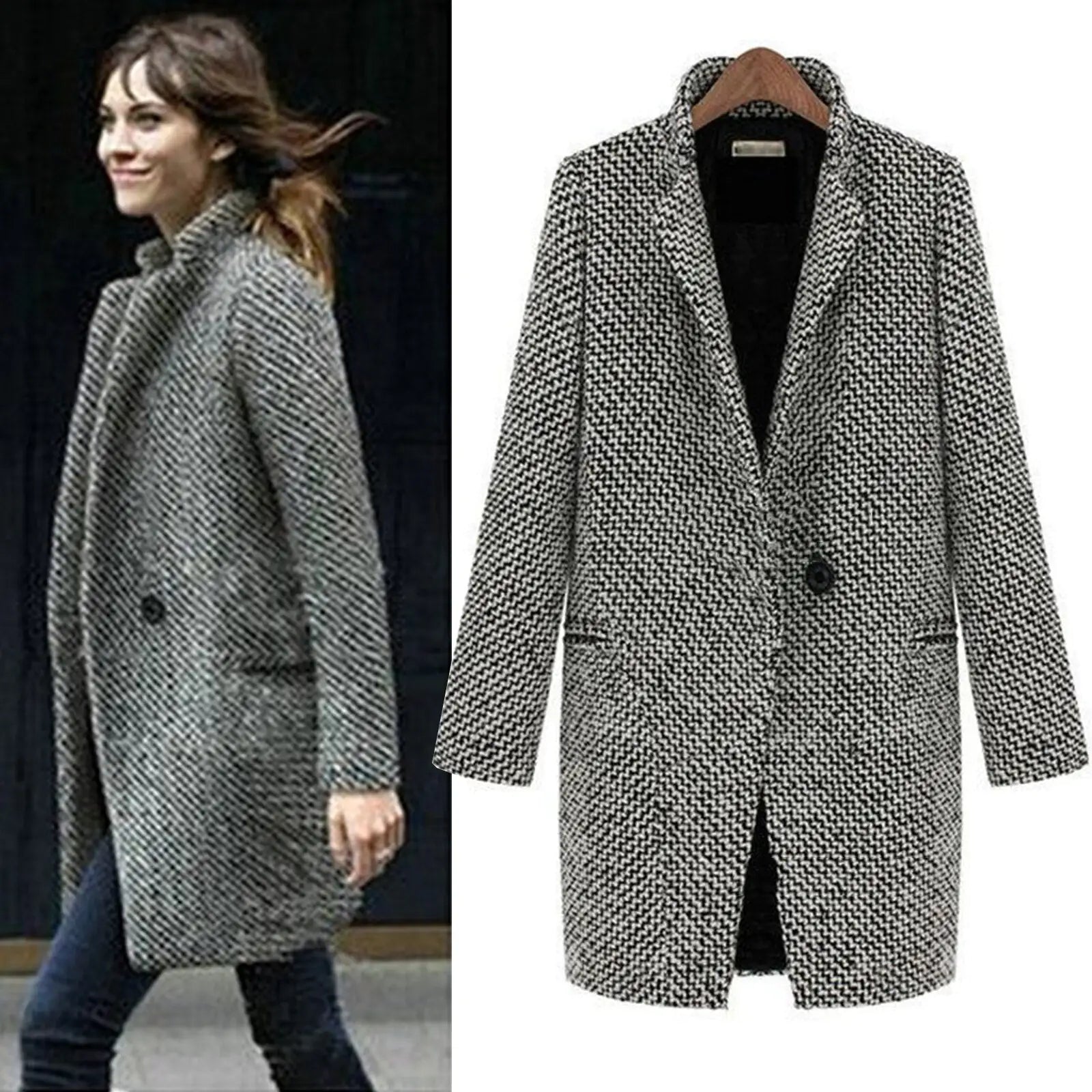 Jensen | Women's Coat Smooth Tailored Edge