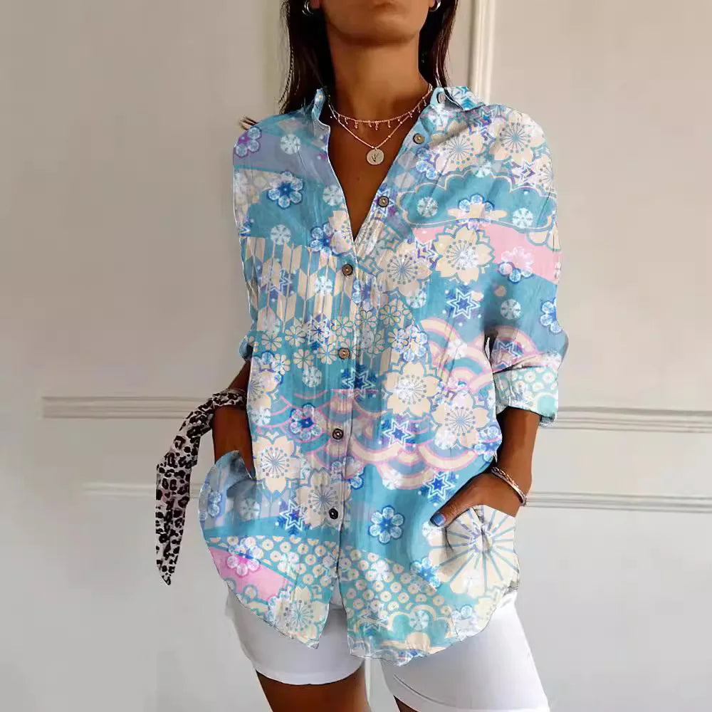 Eline Elegant Printed Blouse