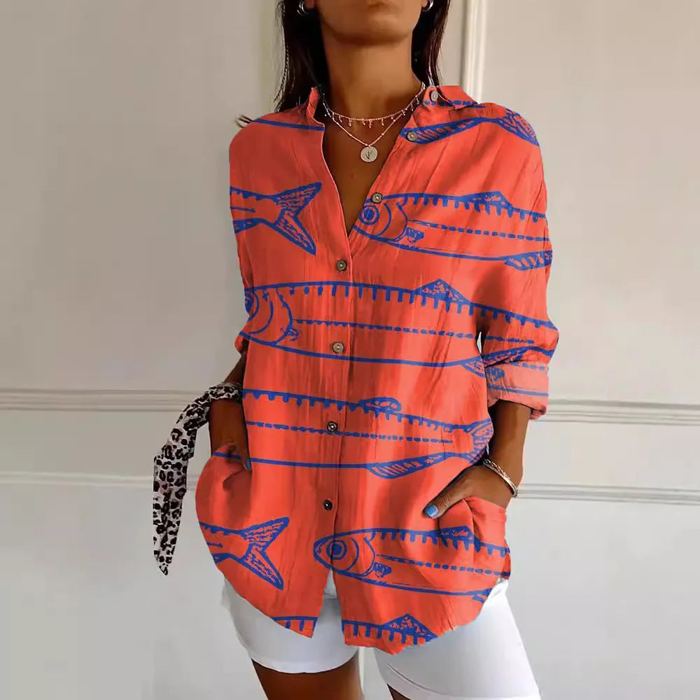 Eline Elegant Printed Blouse