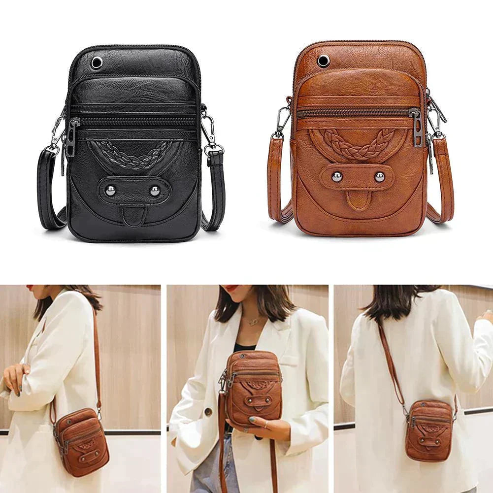 Vellana Vintage leather crossbody bag