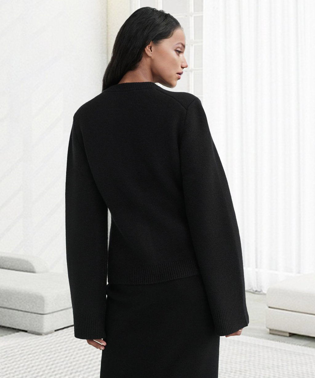 Zayden | Women's Knitwear Textured Rib Pattern