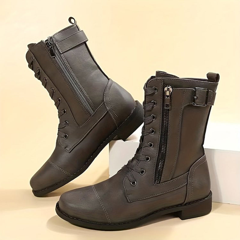 Varek | Women's Boots Smooth Upper Paneling