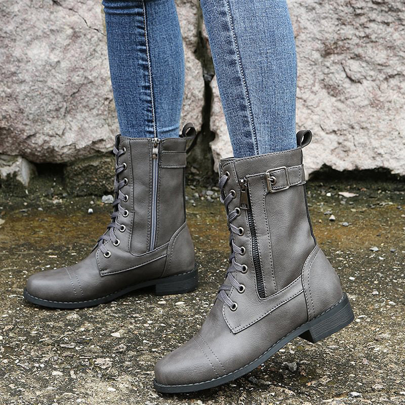 Varek | Women's Boots Smooth Upper Paneling