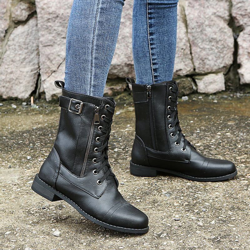 Varek | Women's Boots Smooth Upper Paneling