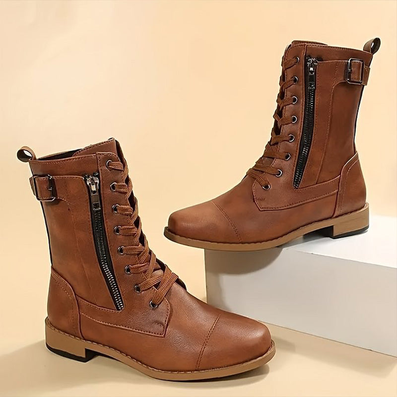 Varek | Women's Boots Smooth Upper Paneling